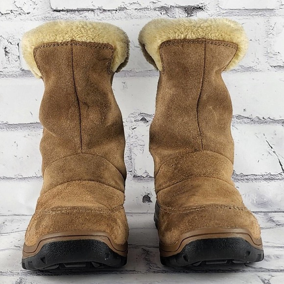 Sorel Icefall Snow Boots Women's Size 5 Brown Leather Waterproof Winter Booties - Picture 3 of 7